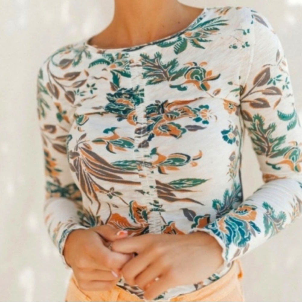 Free People Dreamed of You Long Sleeve Tee NWT - Picture 6 of 13